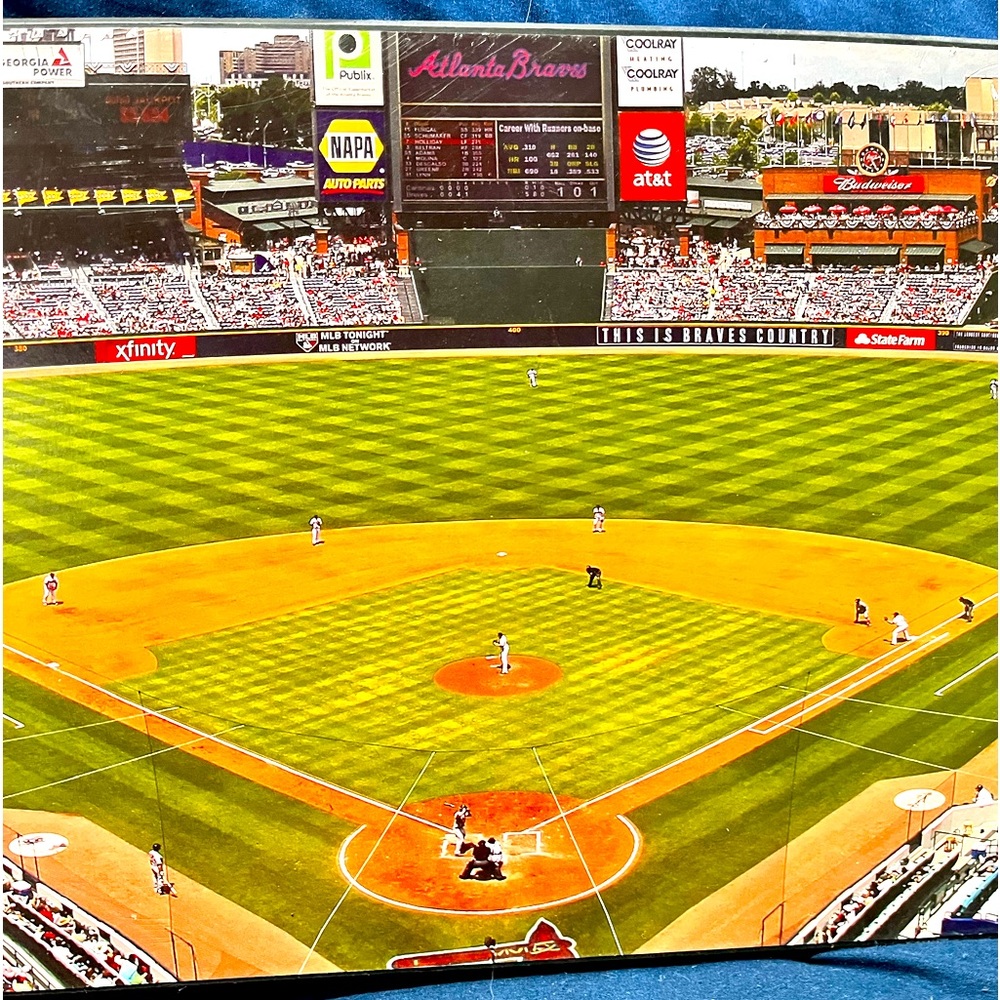 Atlanta Braves Turner Field 30”x9” Wall Art